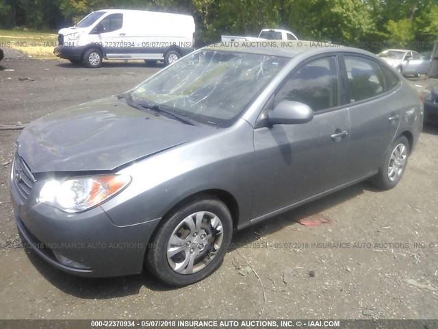 KMHDU46DX9U786253 - 2009 HYUNDAI ELANTRA GLS/SE GRAY photo 2