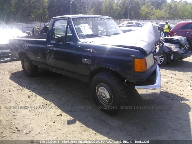 1FTEF25Y1MNA98205 - 1991 FORD F250 BLUE photo 1