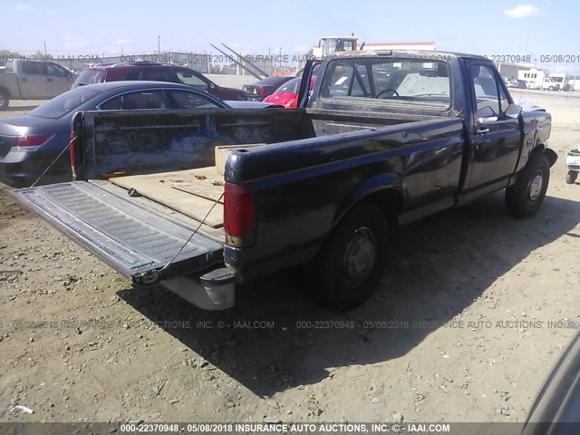 1FTEF25Y1MNA98205 - 1991 FORD F250 BLUE photo 4