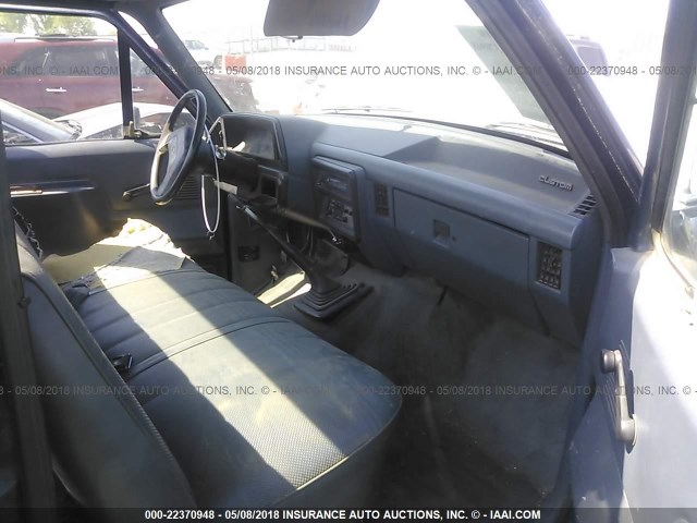 1FTEF25Y1MNA98205 - 1991 FORD F250 BLUE photo 5