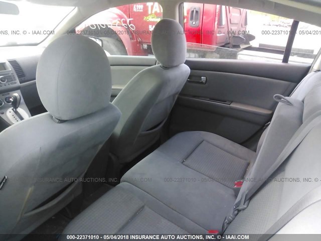 3N1AB61E98L756441 - 2008 NISSAN SENTRA 2.0/2.0S/2.0SL GRAY photo 8