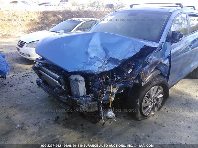 KM8J3CA28HU311396 - 2017 HYUNDAI TUCSON LIMITED/SPORT AND ECO/SE BLUE photo 6