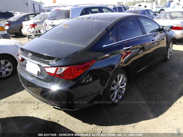 5NPEC4ABXCH463940 - 2012 HYUNDAI SONATA SE/LIMITED BLACK photo 4