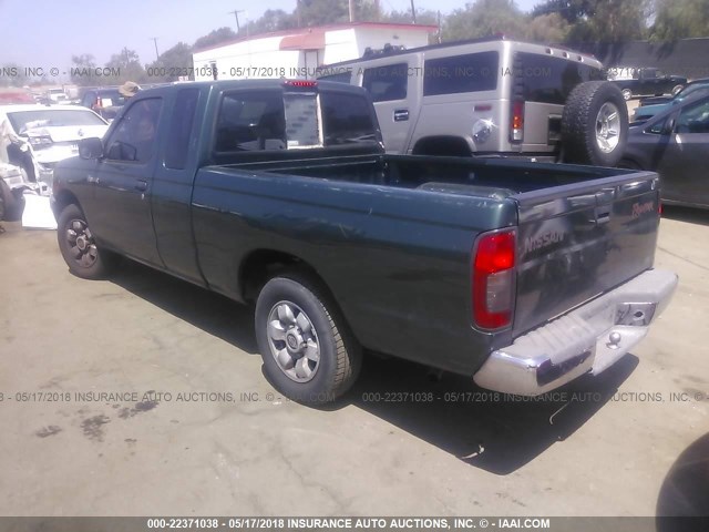 1N6DD26S1YC424627 - 2000 NISSAN FRONTIER KING CAB XE GREEN photo 3