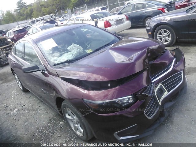 1G1ZC5ST0GF251846 - 2016 CHEVROLET MALIBU LS 勃艮第红 照片 1