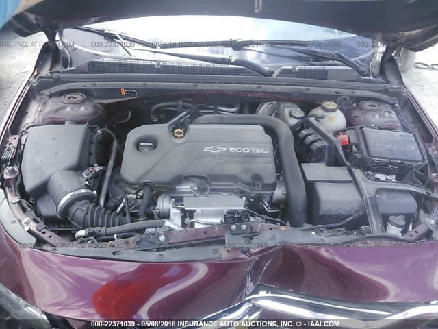 1G1ZC5ST0GF251846 - 2016 CHEVROLET MALIBU LS 勃艮第红 照片 10