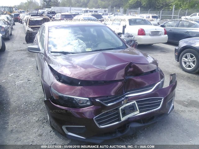 1G1ZC5ST0GF251846 - 2016 CHEVROLET MALIBU LS 勃艮第红 照片 6