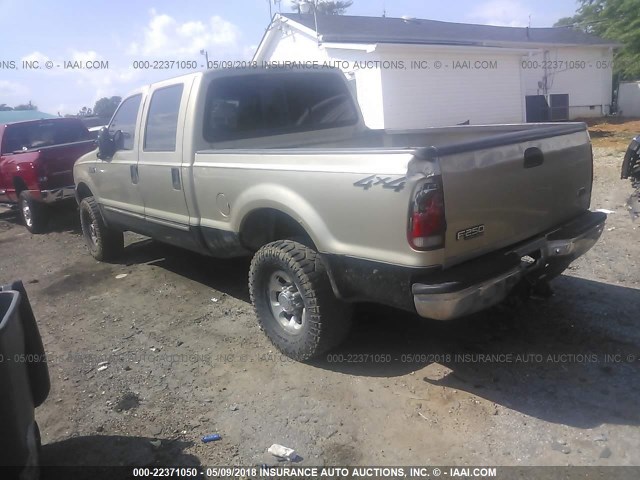 1FTNW21F4YEB83503 - 2000 FORD F250 SUPER DUTY Champagne photo 3