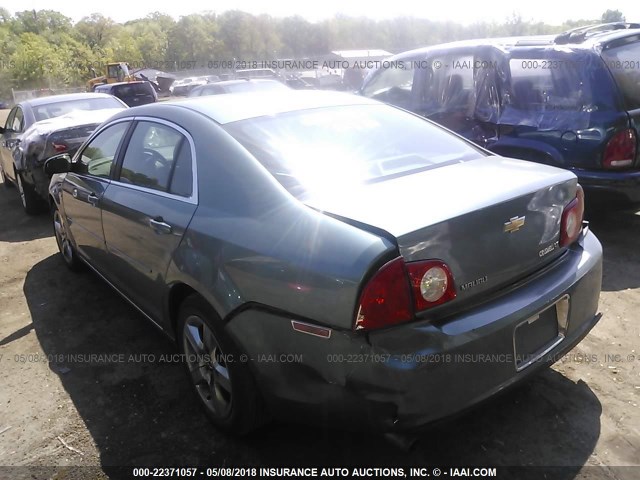 1G1ZH57BX94231510 - 2009 CHEVROLET MALIBU 1LT GREEN photo 3