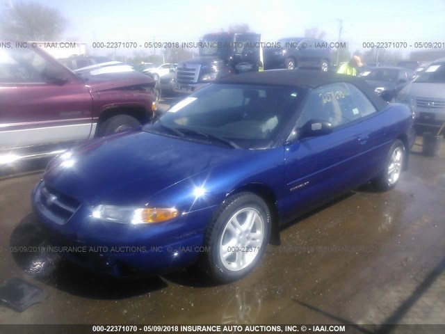 3C3EL55H4VT547179 - 1997 CHRYSLER SEBRING JXI BLUE photo 1