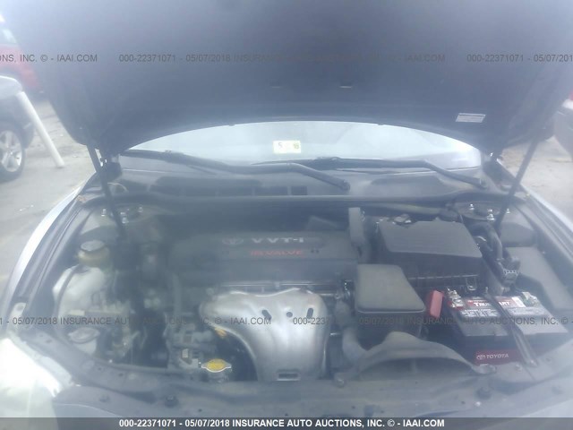 JTNBE46K073018397 - 2007 TOYOTA CAMRY NEW GENERAT CE/LE/XLE/SE GRAY photo 10