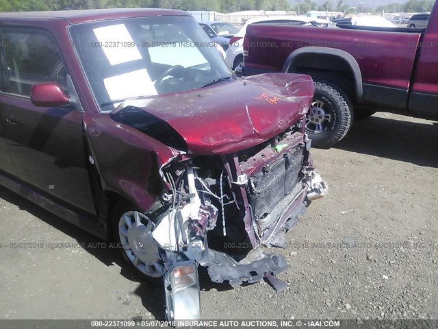 JTLKT324764120319 - 2006 TOYOTA SCION XB RED photo 6