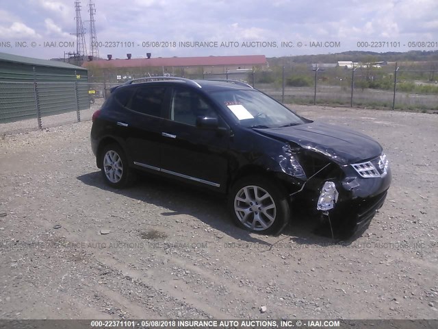 JN8AS5MV1CW399315 - 2012 NISSAN ROGUE S/SV BLACK photo 1