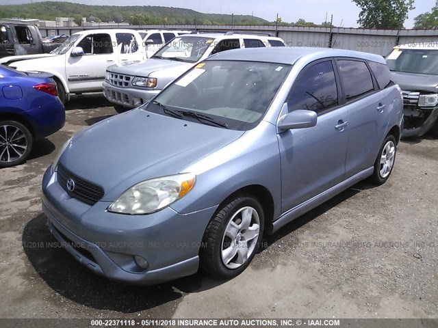 2T1KR32E45C487225 - 2005 TOYOTA COROLLA MATRIX XR BLUE photo 2