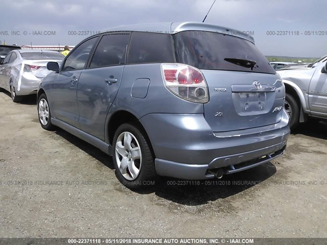2T1KR32E45C487225 - 2005 TOYOTA COROLLA MATRIX XR BLUE photo 3
