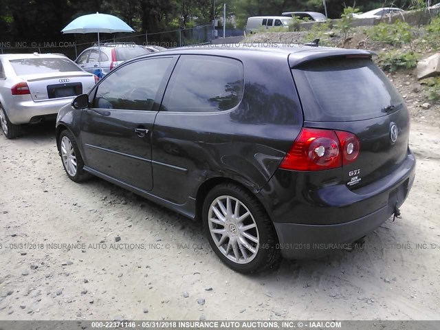 WVWEV71K87W081871 - 2007 VOLKSWAGEN NEW GTI BLACK photo 3