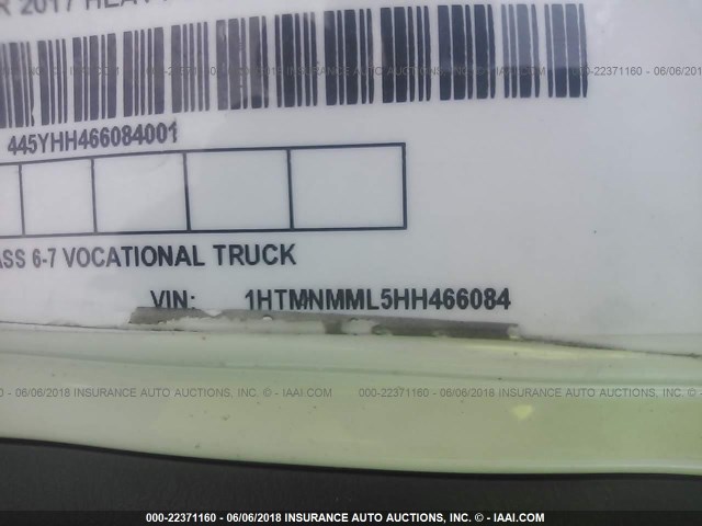 1HTMNMML5HH466084 - 2017 INTERNATIONAL 4300 4300 LP WHITE photo 10