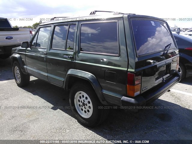 1J4FT68S3TL331968 - 1996 JEEP CHEROKEE SPORT/CLASSIC GREEN photo 3