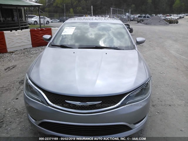 1C3CCCABXFN502374 - 2015 CHRYSLER 200 LIMITED SILVER photo 6