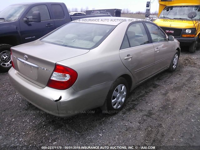 4T1BE32K33U767134 - 2003 TOYOTA CAMRY LE/XLE/SE GOLD photo 4