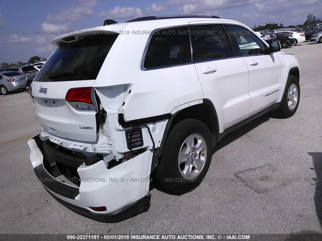 1C4RJEAG4FC230838 - 2015 JEEP GRAND CHEROKEE LAREDO WHITE photo 4