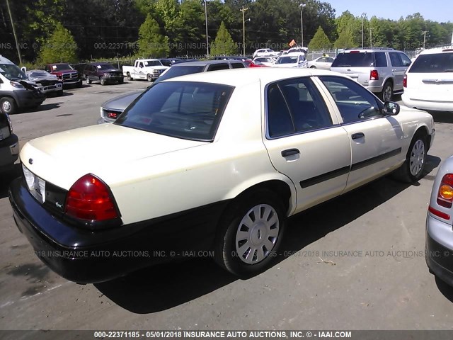 2FABP7BV6BX116030 - 2011 FORD CROWN VICTORIA POLICE INTERCEPTOR BEIGE photo 4