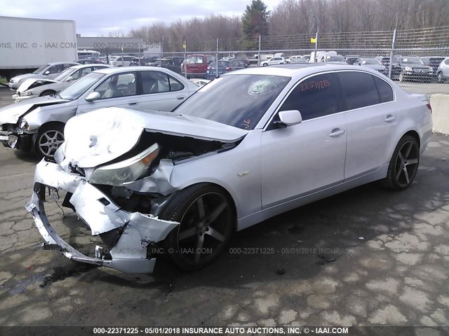 WBANA53524B846886 - 2004 BMW 525 I SILVER photo 2