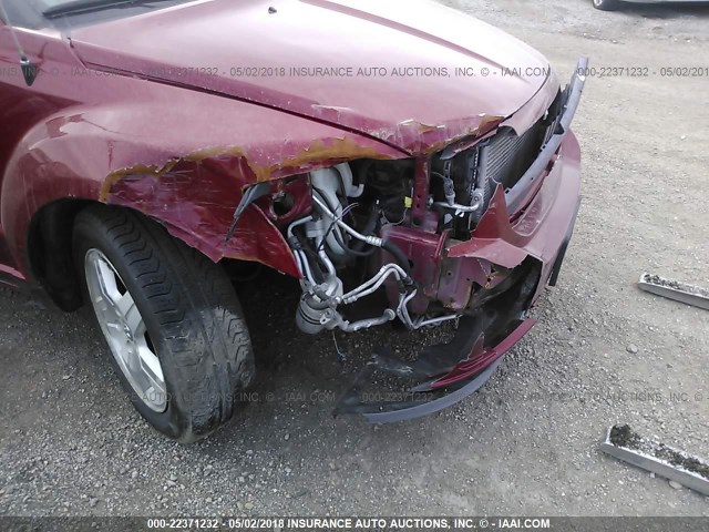 1B3HB48B57D561275 - 2007 DODGE CALIBER SXT RED photo 6