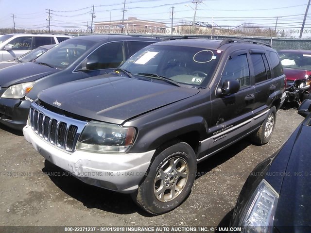 1J4GW48S1YC308812 - 2000 JEEP GRAND CHEROKEE LAREDO TAN photo 2