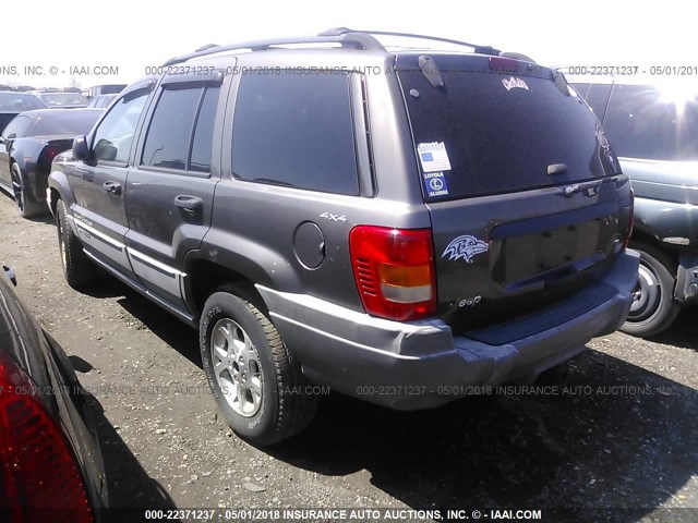 1J4GW48S1YC308812 - 2000 JEEP GRAND CHEROKEE LAREDO TAN photo 3