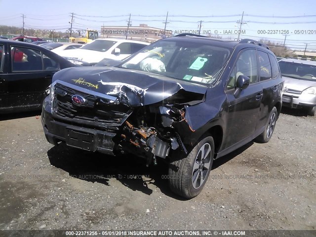 JF2SJAEC4JH409055 - 2018 SUBARU FORESTER 2.5I PREMIUM BLACK photo 2