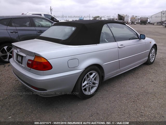 WBABW334X4PL24140 - 2004 BMW 325 CI SILVER photo 4