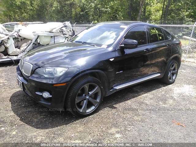 5UXFG835X9LZ92413 - 2009 BMW X6 BLACK photo 2