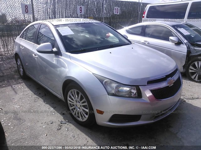 1G1PJ5S9XB7249221 - 2011 CHEVROLET CRUZE ECO SILVER photo 1