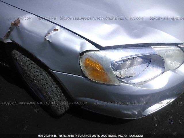 1C3EL55R84N235289 - 2004 CHRYSLER SEBRING LXI SILVER photo 6