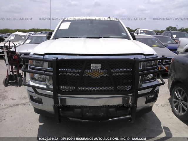 3GCUKRECXEG484653 - 2014 CHEVROLET SILVERADO K1500 LT WHITE photo 6