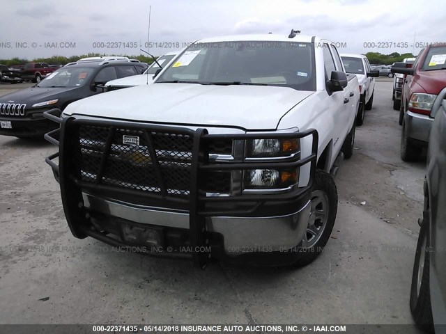 1GCVKPEC4FZ260420 - 2015 CHEVROLET SILVERADO K1500 WHITE photo 2