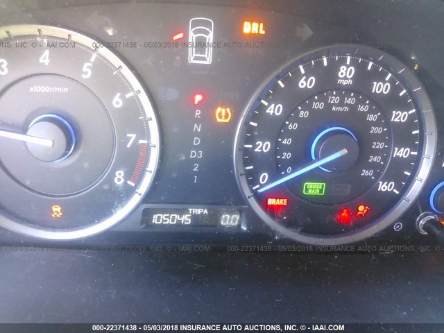 5J6TF3H51CL003080 - 2012 HONDA CROSSTOUR EXL შავი ფოტო 7