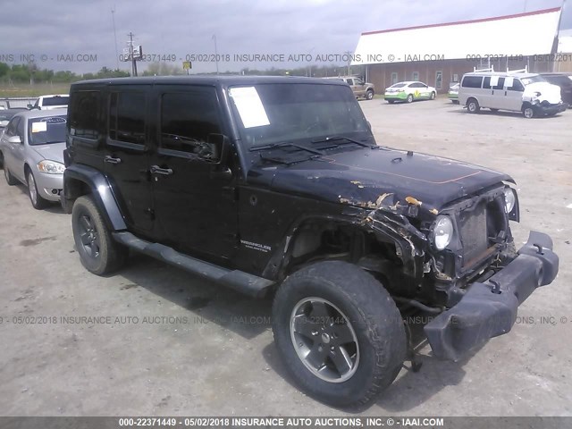 1J4BA3H12BL615505 - 2011 JEEP WRANGLER UNLIMITE SPORT BLACK photo 1