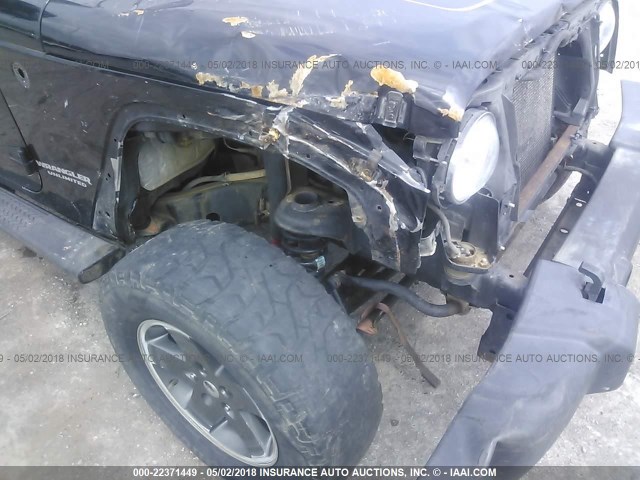 1J4BA3H12BL615505 - 2011 JEEP WRANGLER UNLIMITE SPORT BLACK photo 6