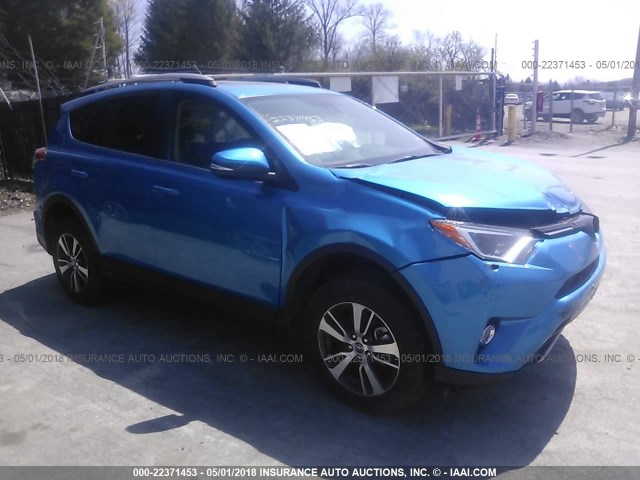 2T3WFREV9JW446792 - 2018 TOYOTA RAV4 ADVENTURE/XLE 蓝色 照片 1
