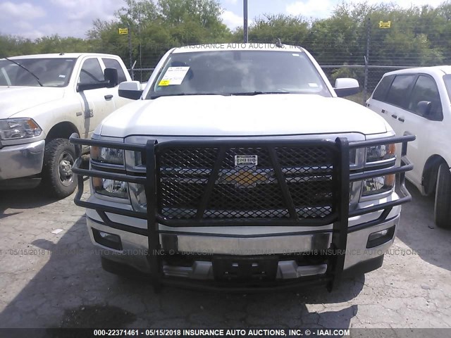 3GCUKRECXFG489367 - 2015 CHEVROLET SILVERADO K1500 LT WHITE photo 6