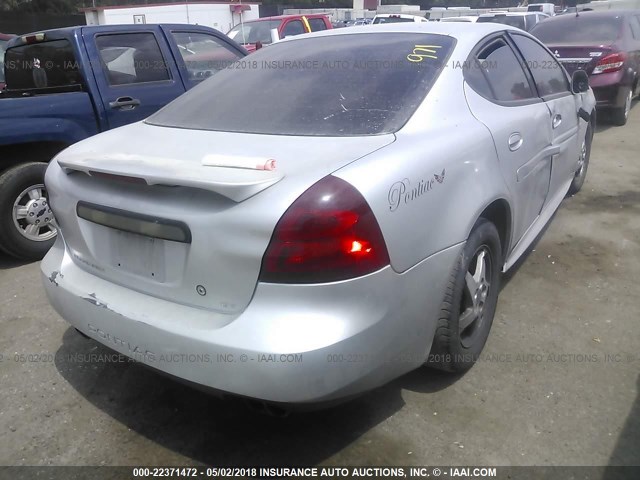 2G2WS522541341358 - 2004 PONTIAC GRAND PRIX GT2 GRAY photo 4