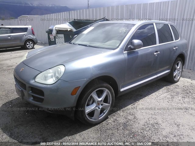 WP1AB29P84LA75400 - 2004 PORSCHE CAYENNE S GRAY photo 2