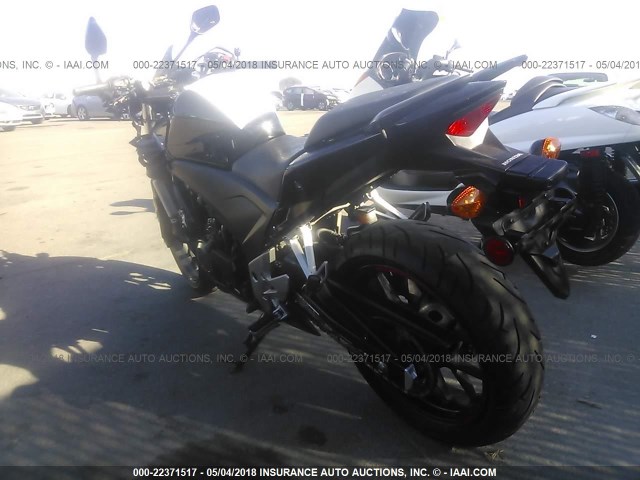 MLHPC4413D5000029 - 2013 HONDA CBR500 R BLACK photo 3