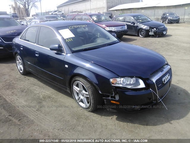 WAUDF78E36A261860 - 2006 AUDI A4 2.0T QUATTRO BLUE photo 1