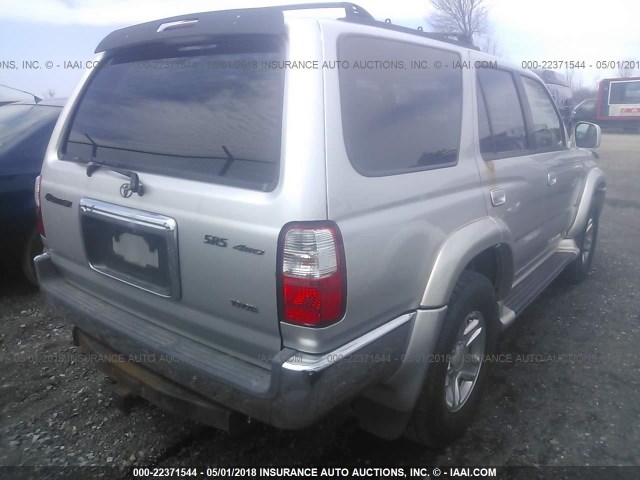 JT3HN86RX20385051 - 2002 TOYOTA 4RUNNER SR5 SILVER photo 4