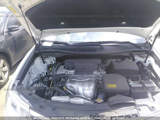 4T1BF1FK2EU454817 - 2014 TOYOTA CAMRY L/SE/LE/XLE 白色 照片 10