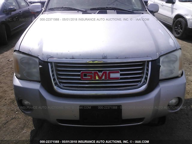 1GKET66M066159153 - 2006 GMC ENVOY DENALI XL SILVER photo 6