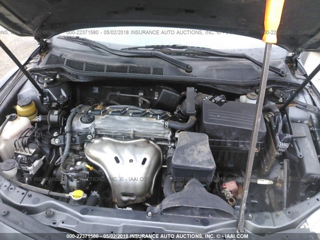 4T1BE46K28U218399 - 2008 TOYOTA CAMRY CE/LE/XLE/SE GRAY photo 10